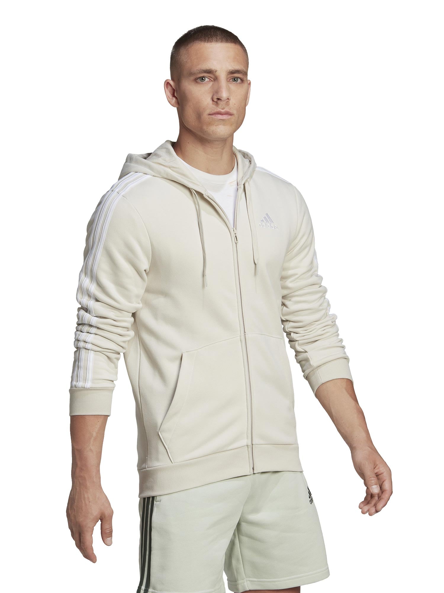 ADIDAS SPORTSWEAR Суитшърт Essentials Fleece 3-Stripes Full-Zip