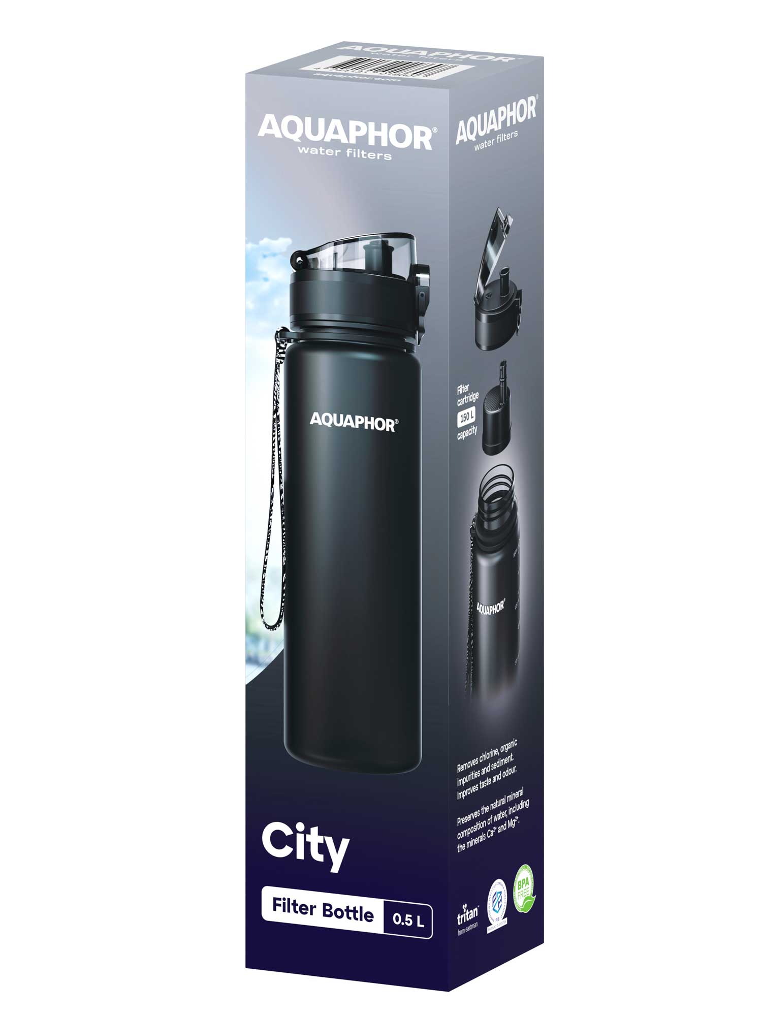 AQUAPHOR Филтрираща бутилка City 500 ml