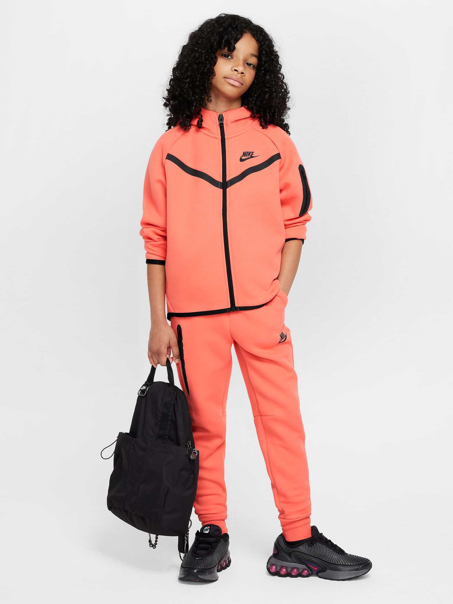 NIKE Суитшърт G NSW TCH FLC HD FZ LS - PD