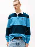 TOMMY JEANS Тениска TJM RLX FIT COLORBLOCK RUGBY E