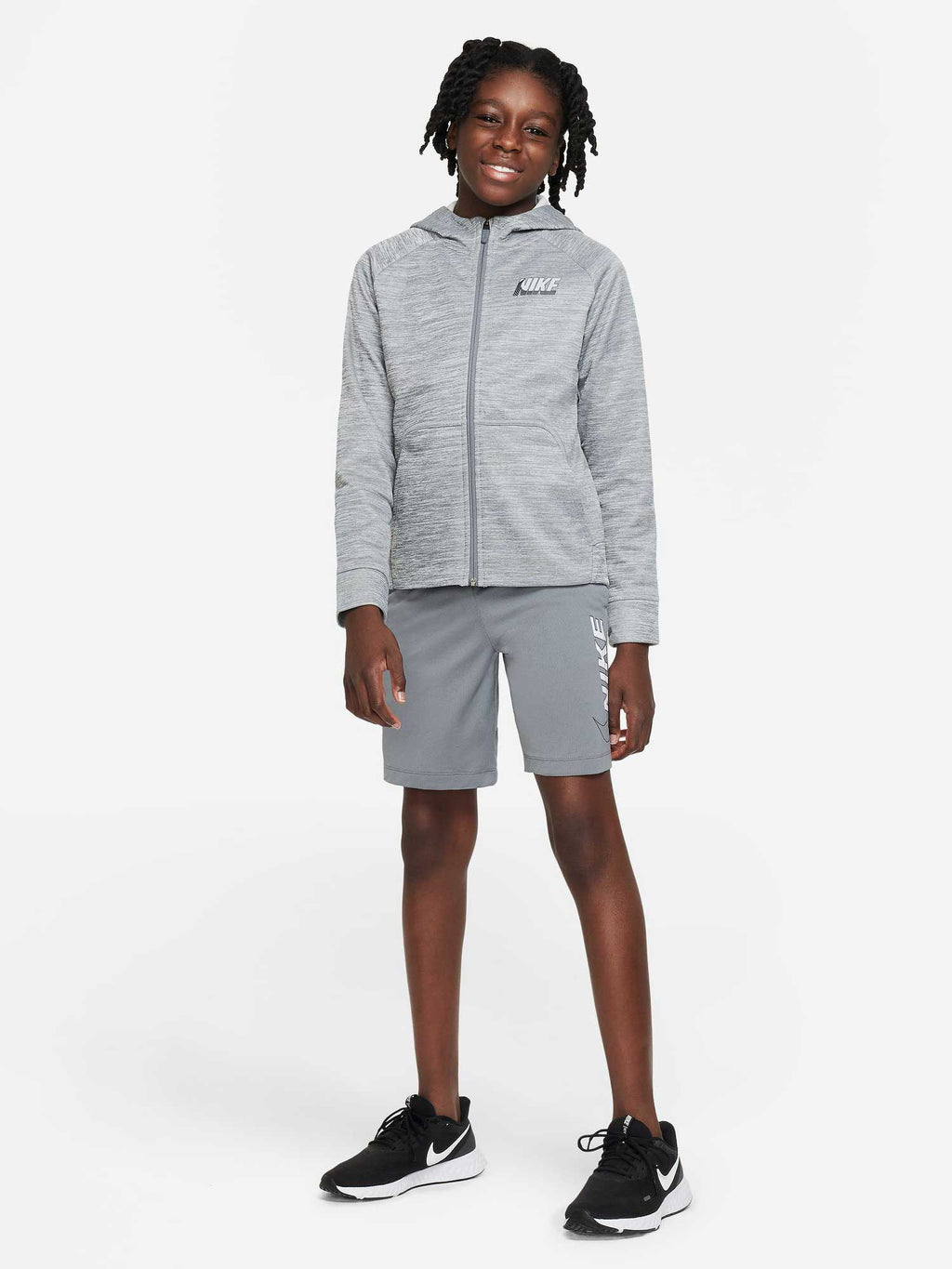 NIKE Суитшърт B NK TF HOODIE FZ GFX 1