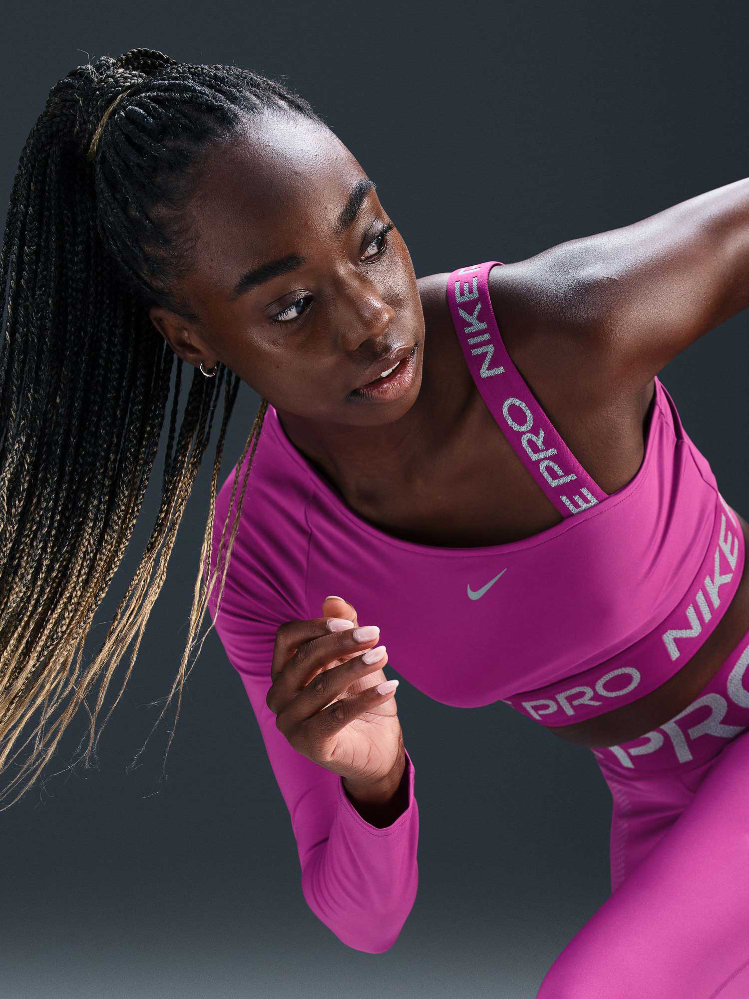 NIKE Потник W NP DF SHINE CROP TOP