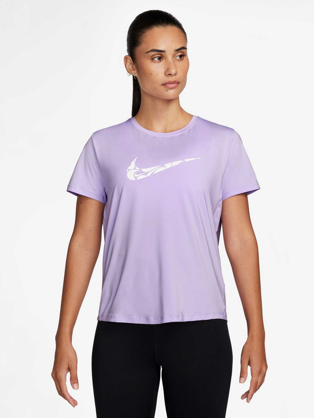 NIKE Тениска W NK ONE SWSH HBR DF SS TOP