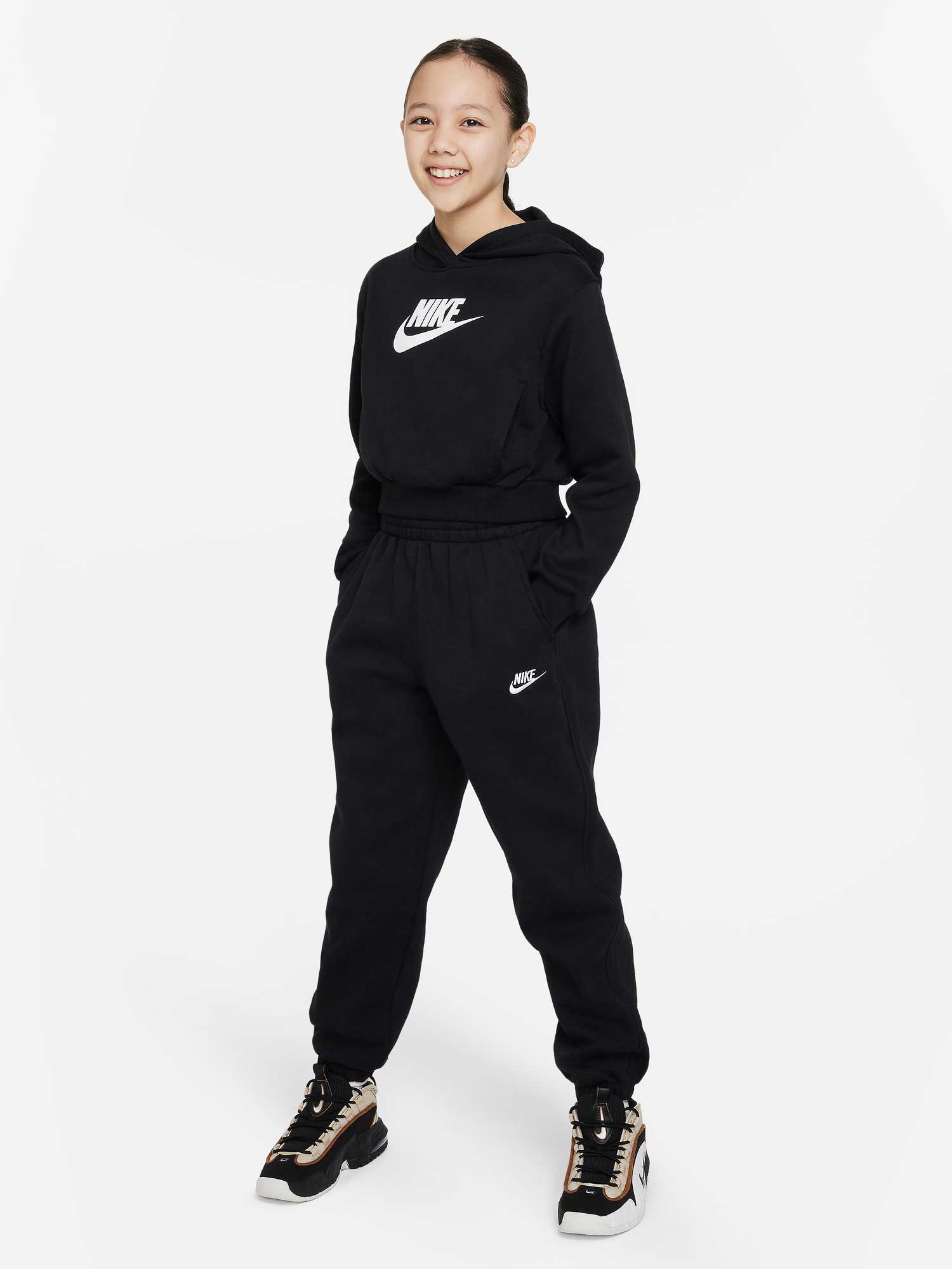 NIKE Суитшърт G NSW CLUB FLC CRP HDY HBR