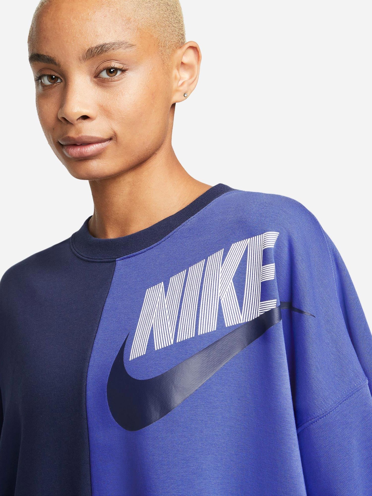 NIKE Блуза W FT FLC OOS CREW DNC