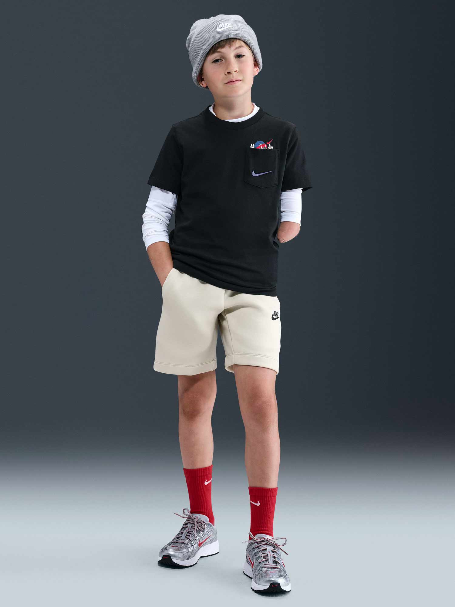 NIKE Тениска K NSW TEE BOXY PKT
