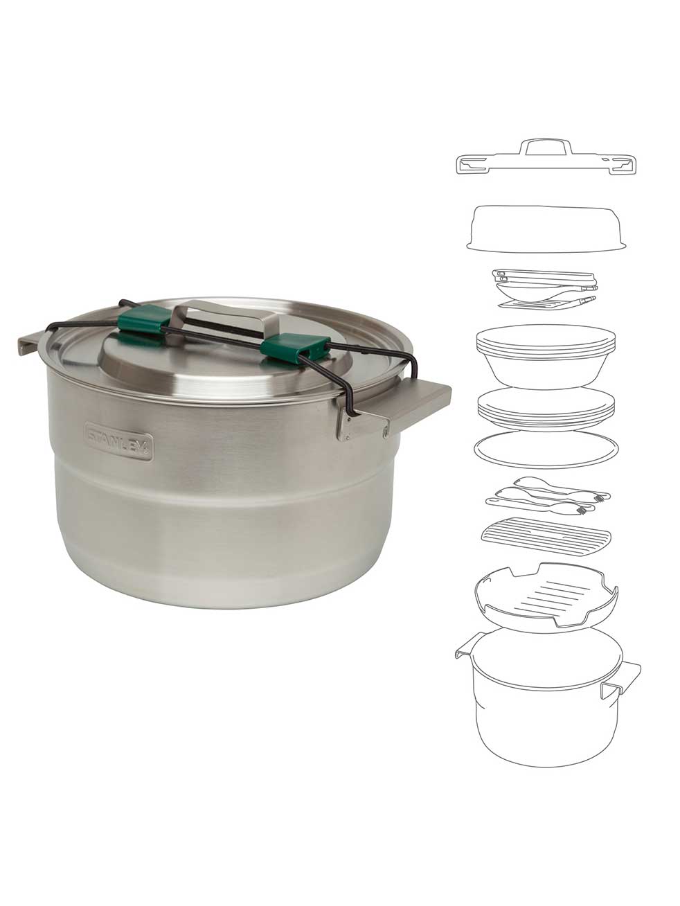 STANLEY К-т за готвене The Full Kitchen Base Camp Cook 3.5