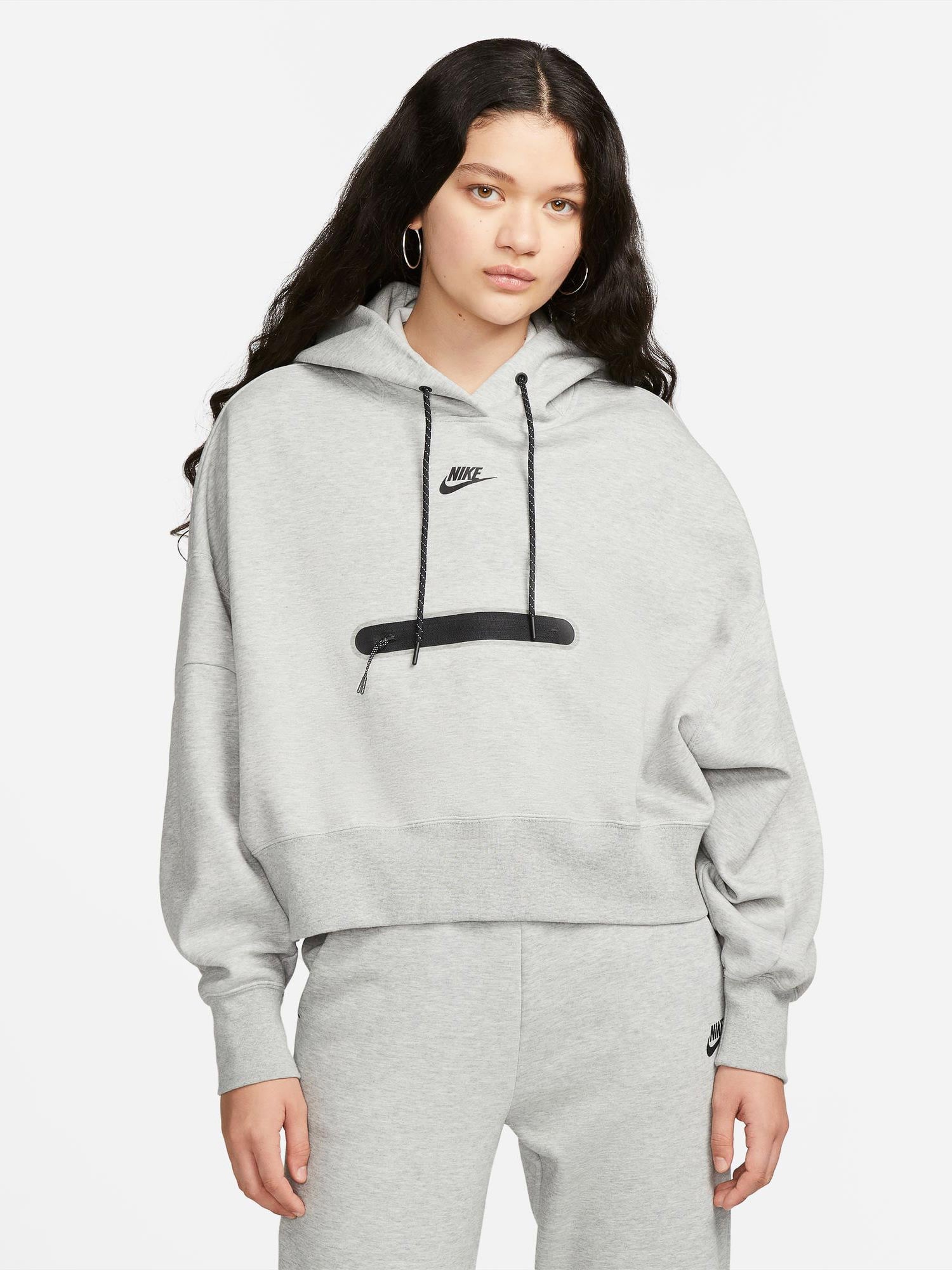 NIKE Суитшърт W TCH FLC ESSNL OOS PO HDY