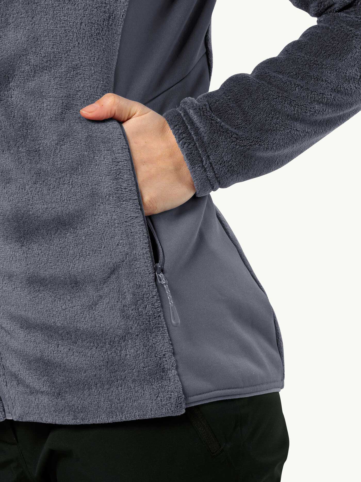 JACK WOLFSKIN Полар ROTWAND HOODED FZ W