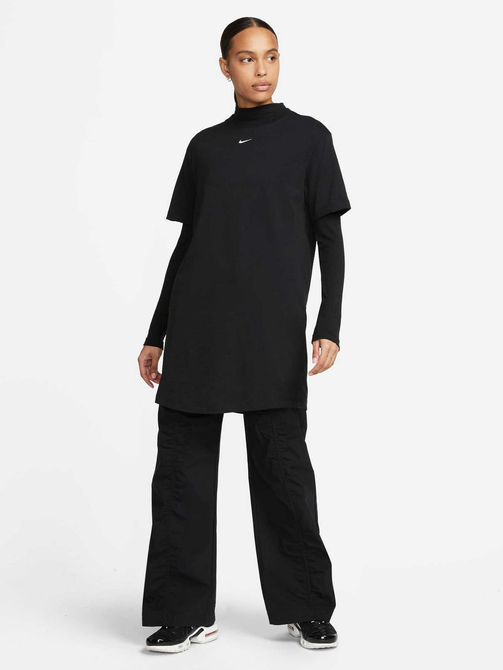 NIKE Рокля W NSW ESSNTL SS DRESS TSHRT