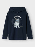 NAME IT Суитшърт NKMBEDOG LS NREG SWEAT WH UNB