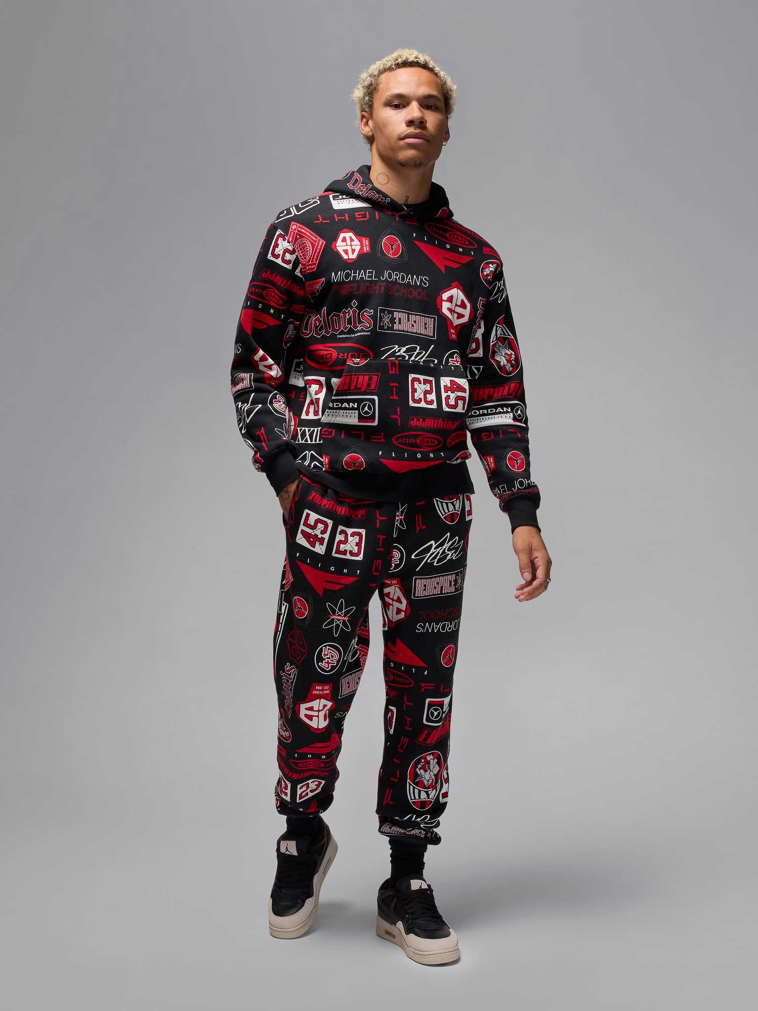 JORDAN Спортно долнище M J ESS AOP FLC PANT