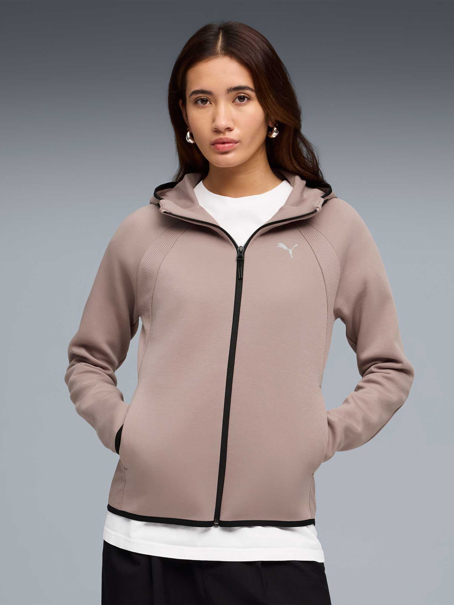 PUMA Суитшърт EVOSTRIPE Full-Zip Hoodie DK