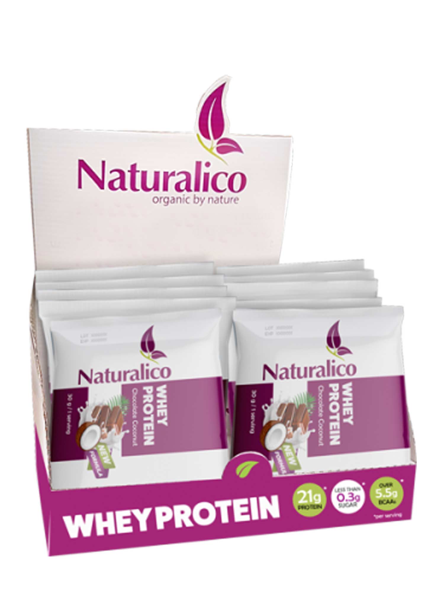 NATURALICO Протеин Whey Protein 24 x 30g-шоколадов лешник