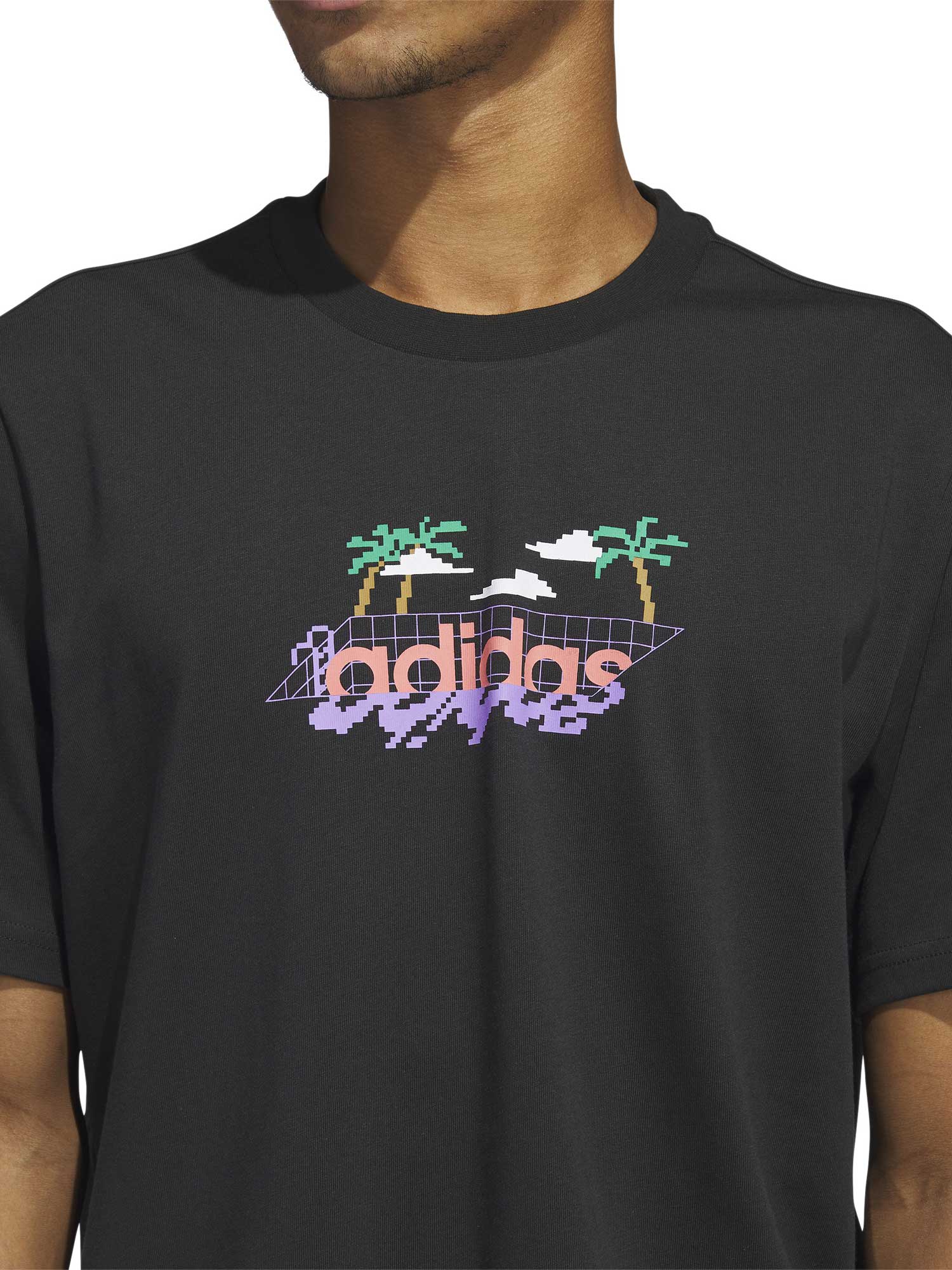 ADIDAS SPORTSWEAR Тениска Linear Beach-Bit Short Sleeve Graphic