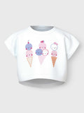 NAME IT Тениска NMFVILMA CAPSL CROP TOP