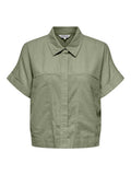 ONLY Риза ONLCARO S\/S LINEN BL BOXY SHIRT CC PNT