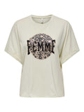 ONLY Тениска ONLLUCY LIFE S/S ANIMAL TOP BOX CC JRS