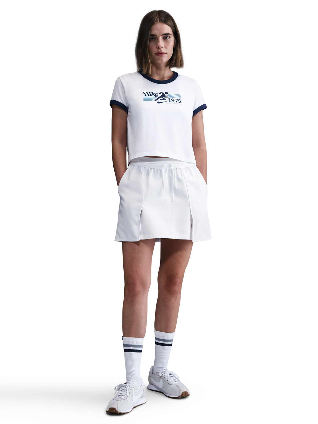NIKE Тениска W NSW TEE RINGER CCB