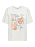 ONLY Тениска ONLMAYA FLOWER S/S TEE BOX JRS