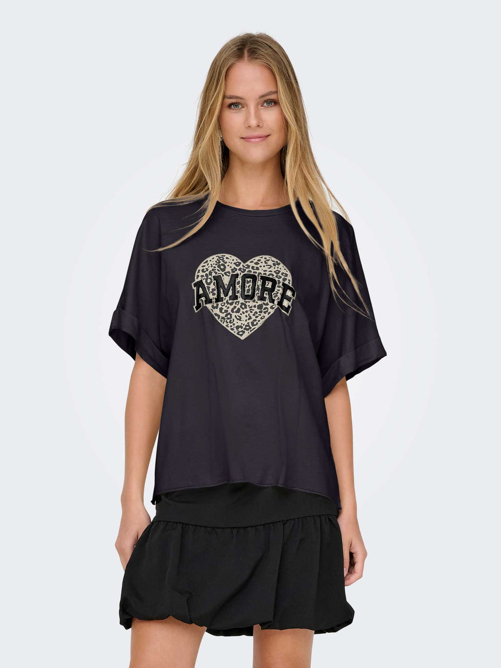 ONLY Тениска ONLLUCY LIFE S/S ANIMAL TOP BOX CC JRS
