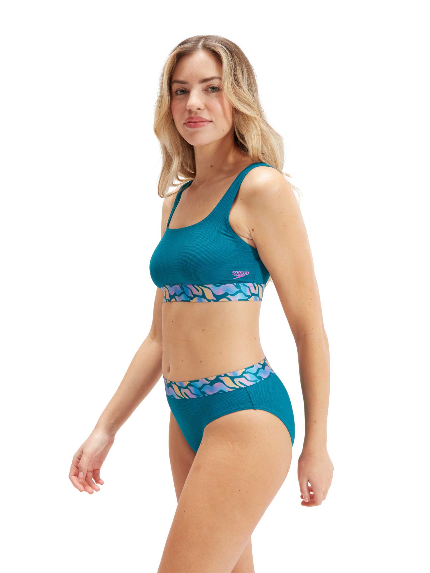 SPEEDO Бански 2 части WOMENS TEXTURED DEEP U-BACK