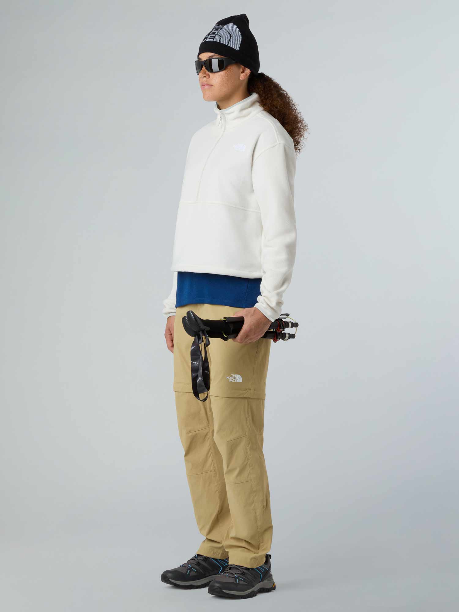 THE NORTH FACE Полар W GLACIER FLEECE 1/2 ZIP SHORT JACKET