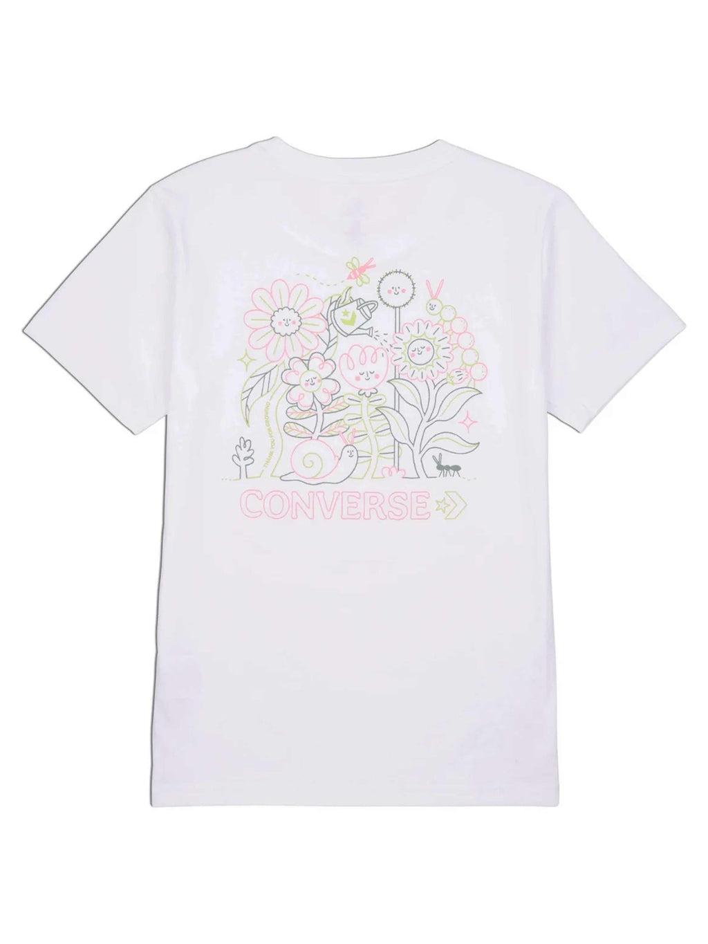 CONVERSE Тениска FLOWER GARDEN SLIM-FIT