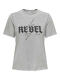 ONLY Тениска ONLNIKKY S/S BURNOUT TOP BOX JRS