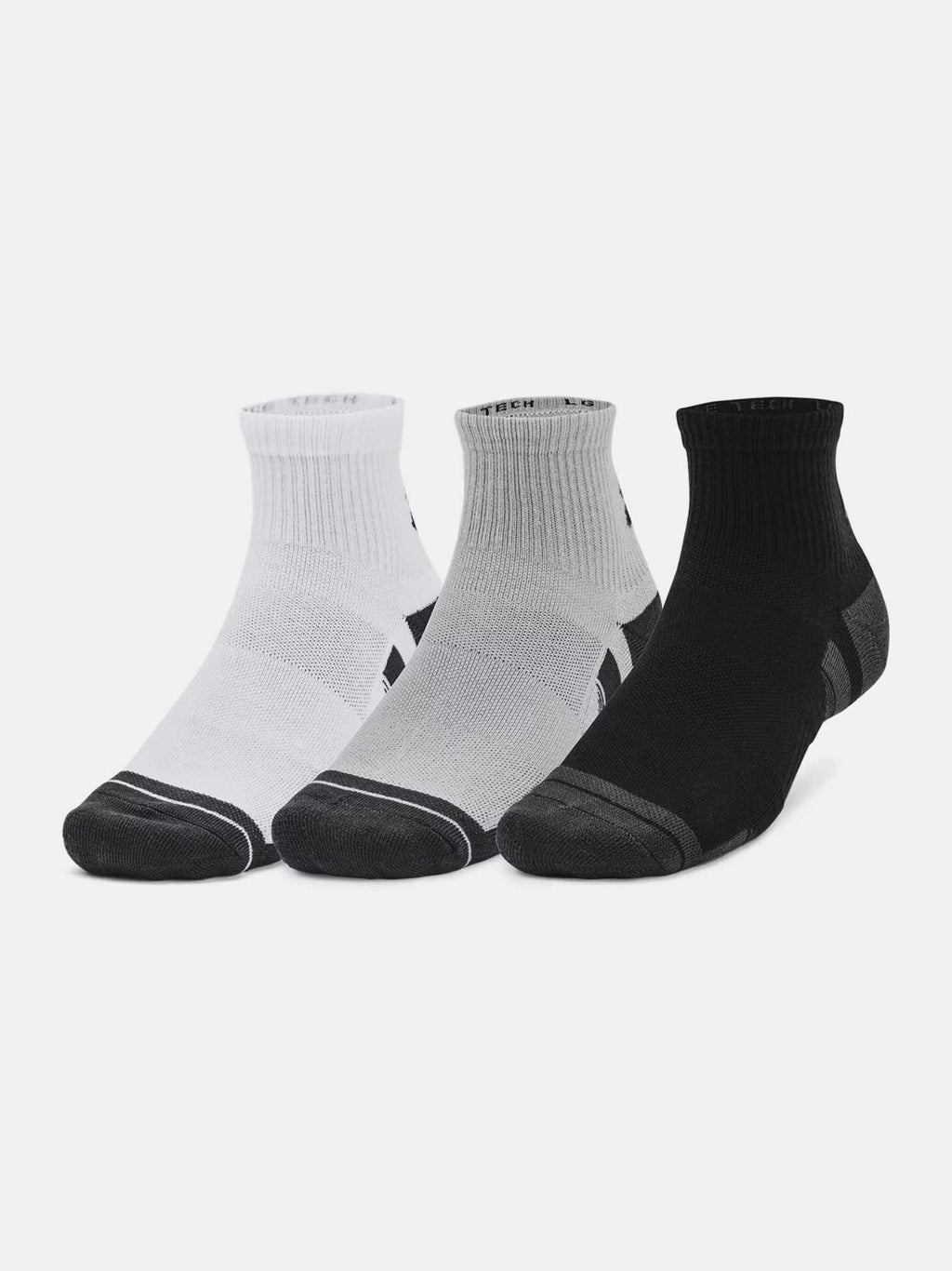 UNDER ARMOUR Чорапи Performance Tech 3pk Qtr