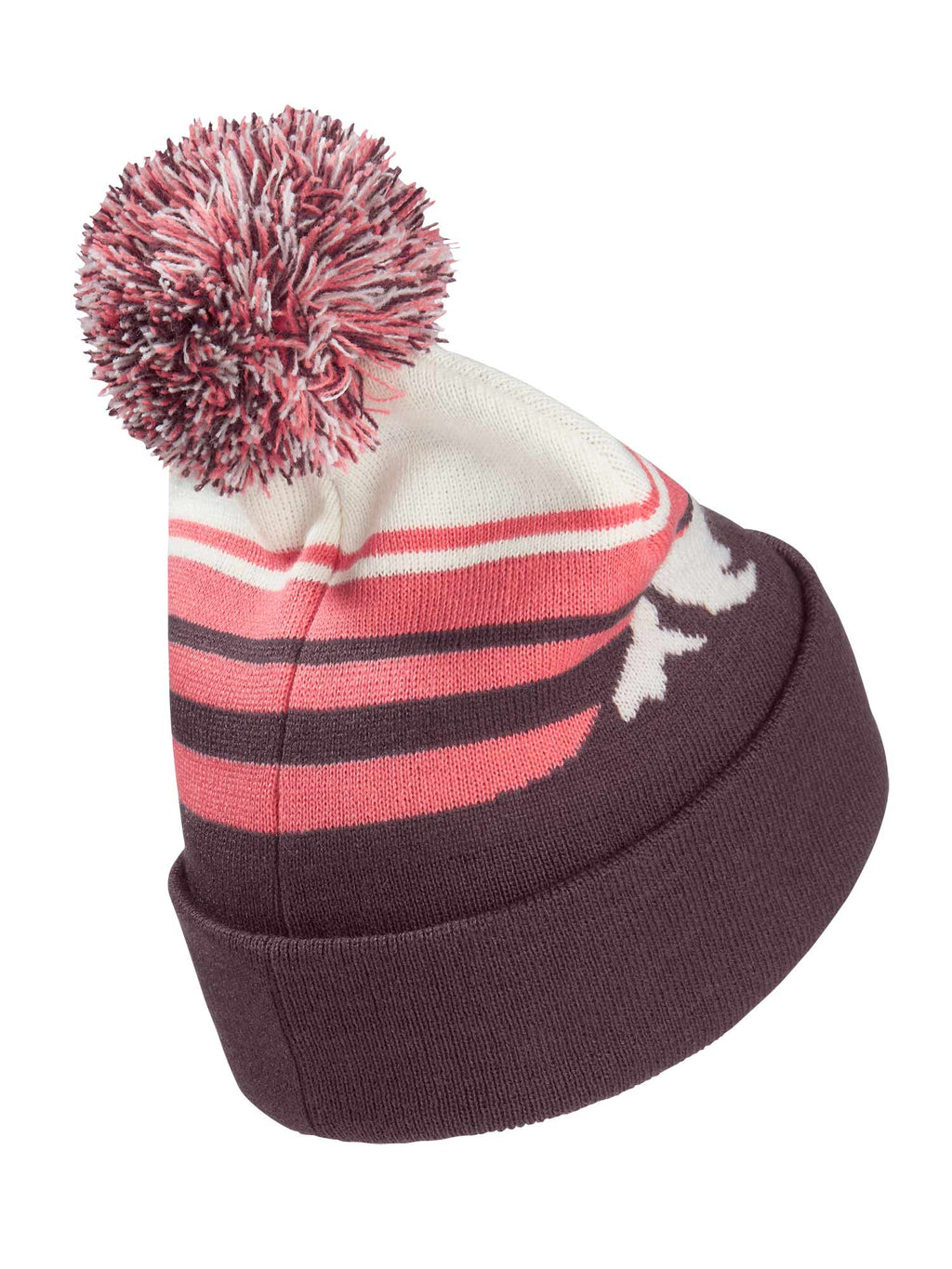 JACK WOLFSKIN Шапка STRIPY POMPOM BEANIE K