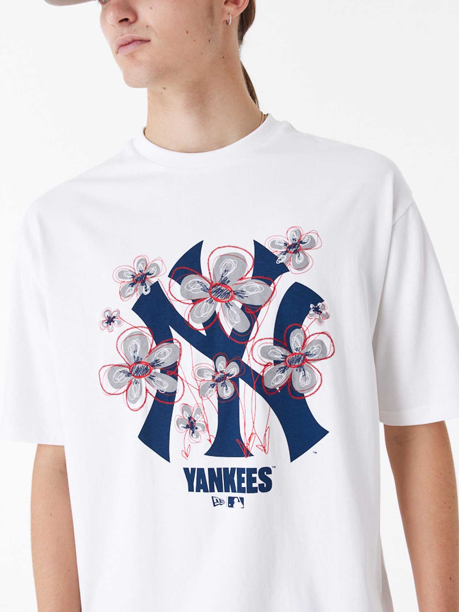 NEW ERA Тениска MLB FLORAL LOGO OS TEE NEYYAN